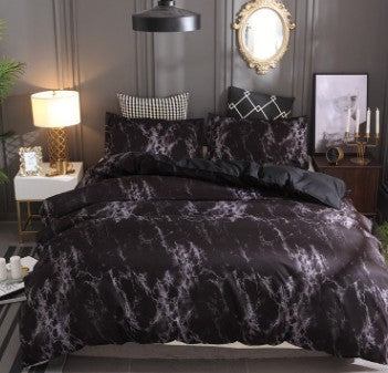 Pillowcase home textile bedding four-piece marble