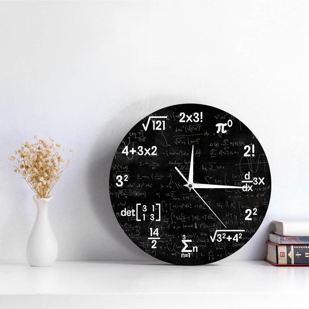 Math Wall Clock Mathematics Clock