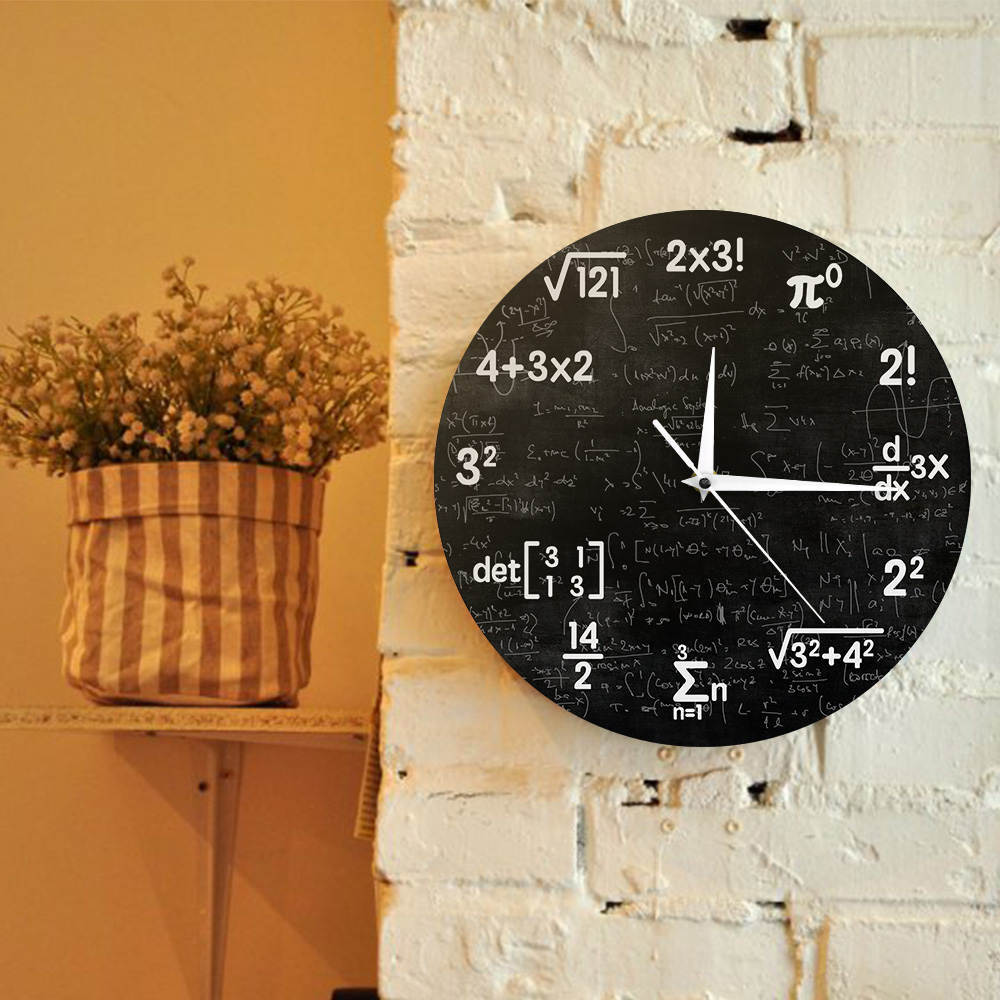 Math Wall Clock Mathematics Clock