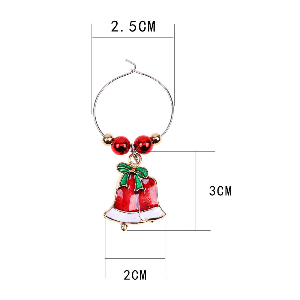 Christmas Home Wine Glass Decorative Ring