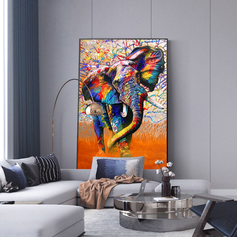 Home Simple Decorative Elephant Canvas Painting