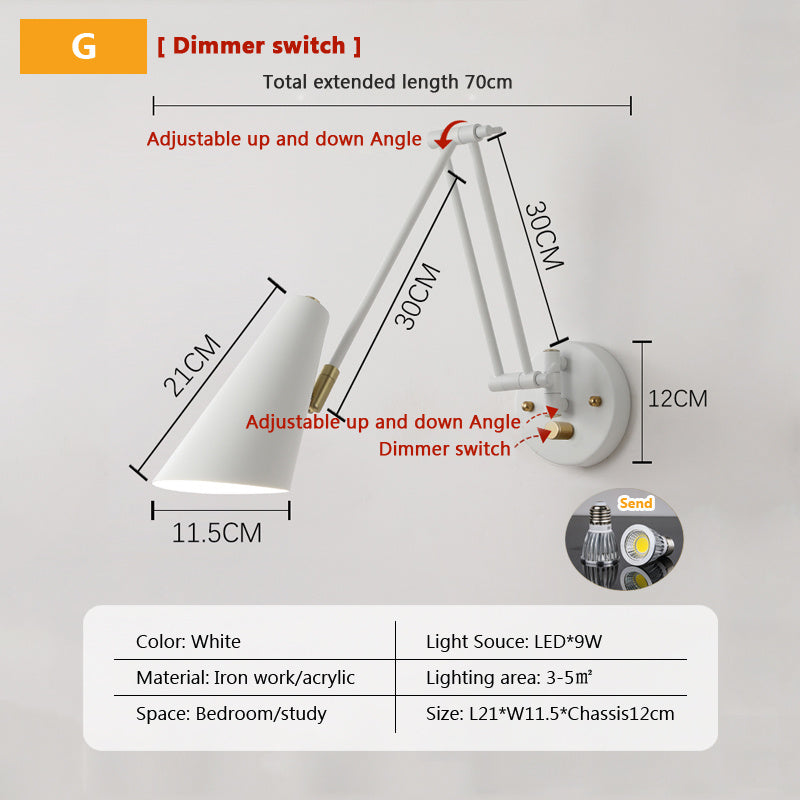 LED Study Reading Wall Lamp