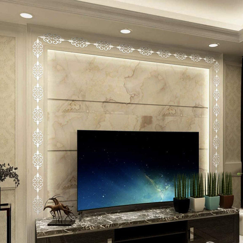 Home Acrylic Mirror Decorative Background Wall Decorative Combination Wall Stickers